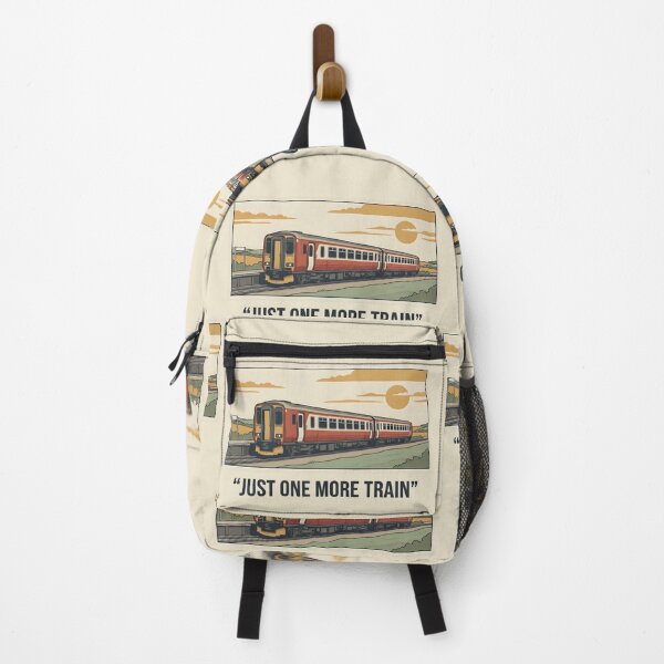 Item preview, Just One More Train Funny Design | Railway Lover Quote | Retro Train Illustration designed and sold by Guards-Comp.