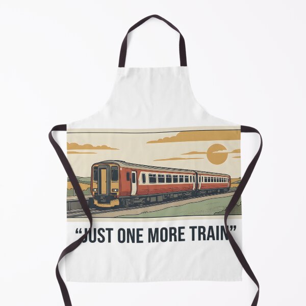 Item preview, Just One More Train Funny Design | Railway Lover Quote | Retro Train Illustration designed and sold by Guards-Comp.