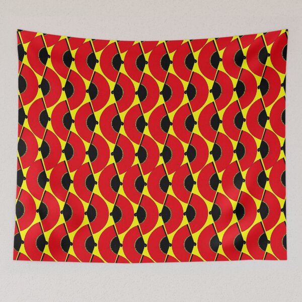 Item preview, Just Simply Fans Red Black and Yellow designed and sold by TerenceLacey.