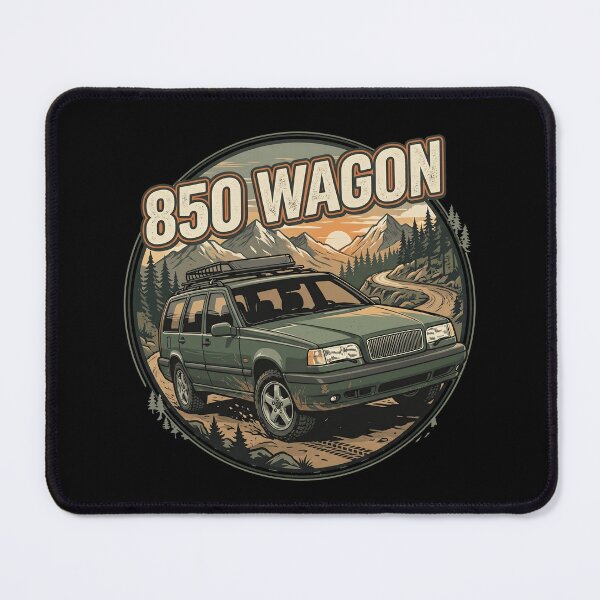 Item preview, Retro 850 Wagon Vintage Sunset Mountain Road Graphic designed and sold by Off-Road-Zone.
