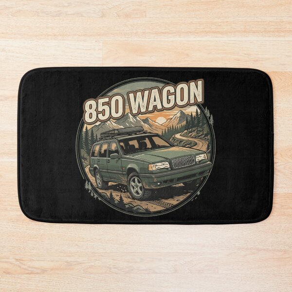 Item preview, Retro 850 Wagon Vintage Sunset Mountain Road Graphic designed and sold by Off-Road-Zone.