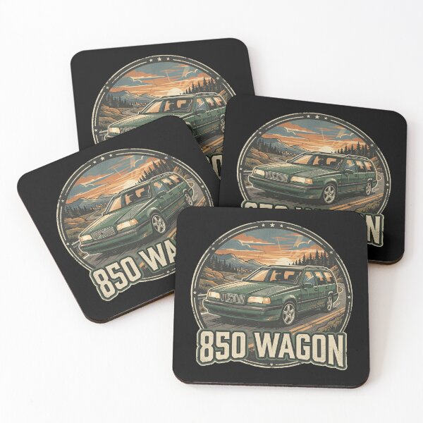 Item preview, 850 Wagon Vintage Sunset Mountain Road Graphic designed and sold by Off-Road-Zone.
