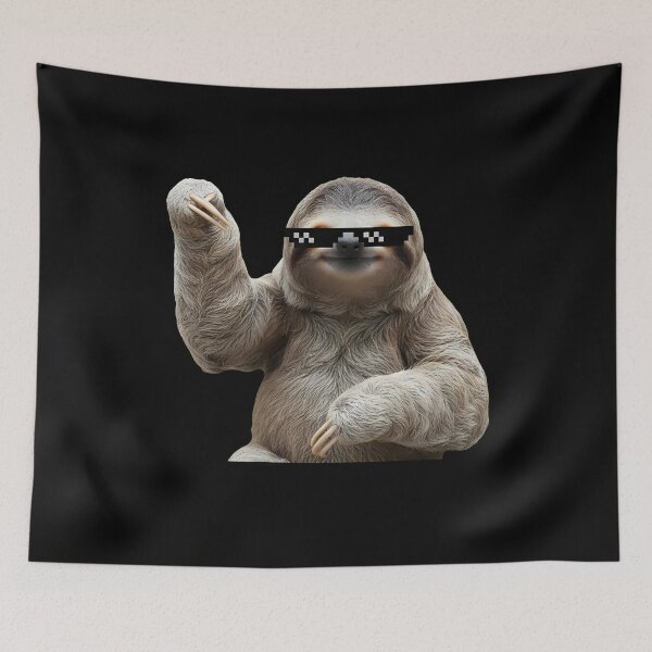 Item preview, Cool Chill Sloth with Pixel Sunglasses designed and sold by k3rstman1.