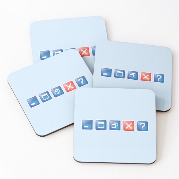 Item preview, Windows XP Window Buttons Icons designed and sold by BubblePopRed.