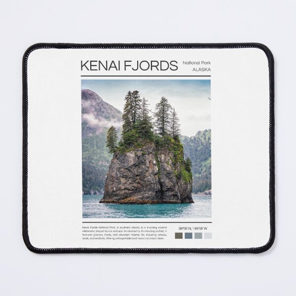 Item preview, Kenai Fjords National Park - Alaska  designed and sold by StudioRedKoala.