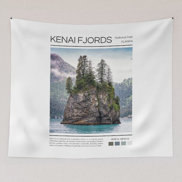 Item preview, Kenai Fjords National Park - Alaska  designed and sold by StudioRedKoala.