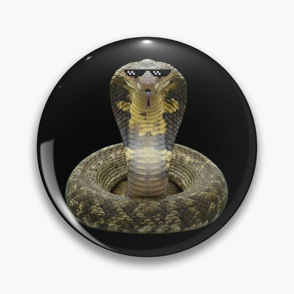 Item preview, Cool King Cobra Wearing Pixel Sunglasses Meme designed and sold by k3rstman1.