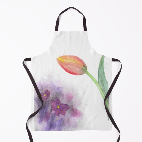 Item preview, flowers tulip lilac plant purple orange designed and sold by ShePaintsMusic.