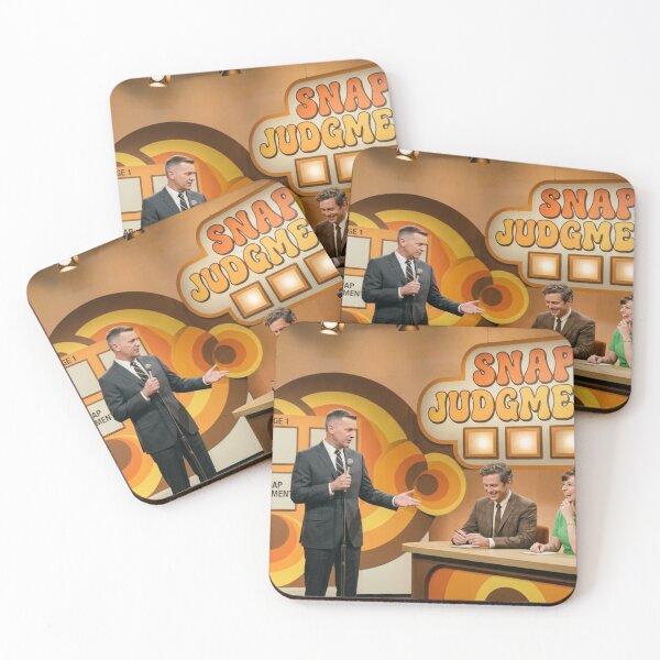 Item preview, Retro Game Show Set, Snap Judgment, Host, Contestants designed and sold by Uniqueartai.