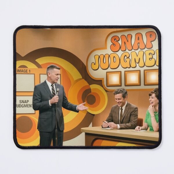 Item preview, Retro Game Show Set, Snap Judgment, Host, Contestants designed and sold by Uniqueartai.
