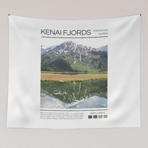 Item preview, Kenai Fjords National Park - Alaska  designed and sold by StudioRedKoala.
