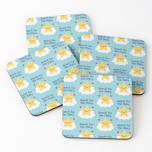 Item preview, Reach for the stars star on clouds motivation designed and sold by Inspiredbydavina.