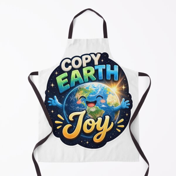 Item preview, Copy Earth Joy Sticker | Cute Happy Earth Cartoon | Eco Friendly Planet Design | Earth Day Aesthetic | Save Planet Illustration designed and sold by Bhaskar Digital Art.