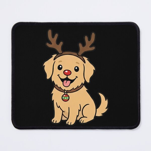 Item preview, Cute Christmas Golden Retriever Reindeer Puppy designed and sold by k3rstman1.