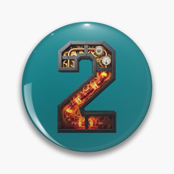 Item preview, Steampunk Two Flow - Curved Pipe Gear Digit Design designed and sold by The Visual Syllabus.