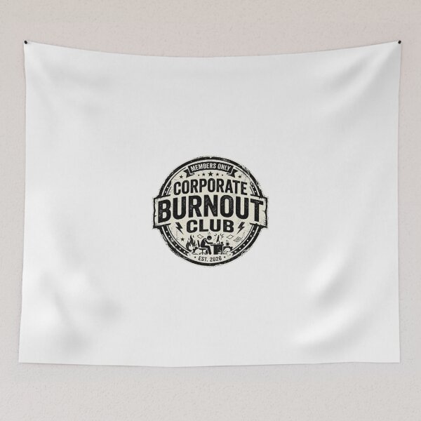 Item preview, Corporate Burnout Club Sticker designed and sold by CutePlix.