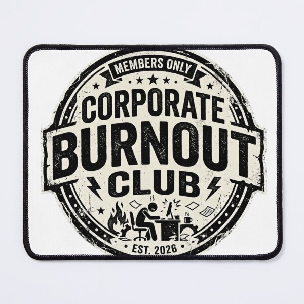 Item preview, Corporate Burnout Club Sticker designed and sold by CutePlix.