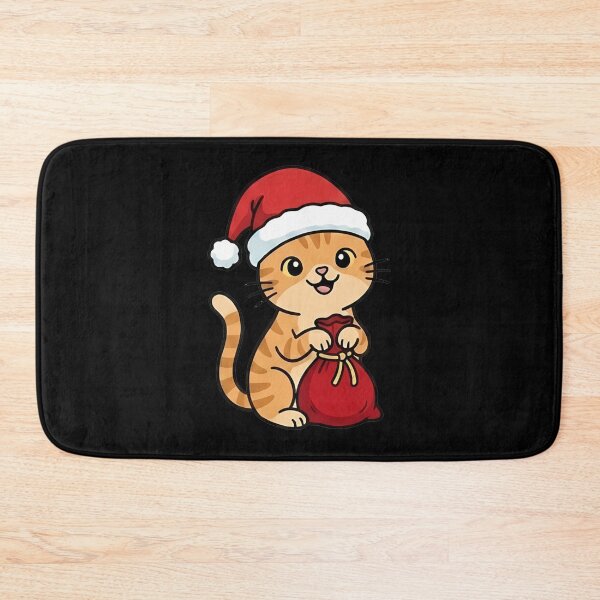 Item preview, Cute Kawaii Santa Cat Holding Christmas Sack designed and sold by k3rstman1.