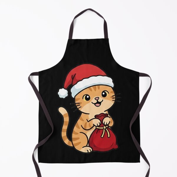 Item preview, Cute Kawaii Santa Cat Holding Christmas Sack designed and sold by k3rstman1.