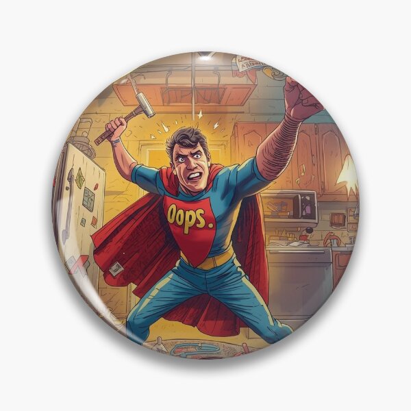 Item preview, Funny DIY Superhero OOPS Handyman Disaster Home Repair Gift designed and sold by Unbelievable Earth.