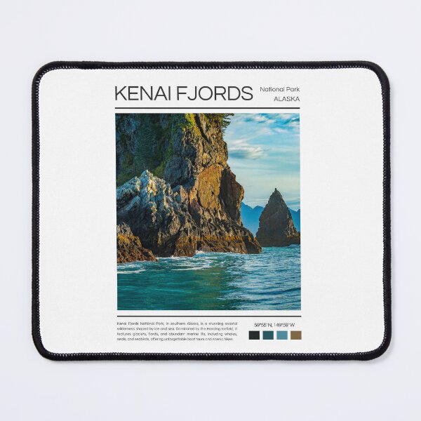 Item preview, Kenai Fjords National Park - Alaska  designed and sold by StudioRedKoala.