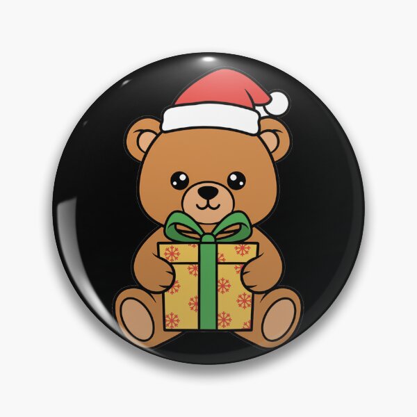 Item preview, Cute Christmas Teddy Bear with Santa Hat designed and sold by k3rstman1.