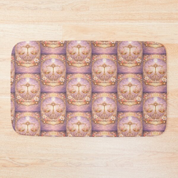 Item preview, Libra Zodiac Art – Celestial Scales Astrology Aesthetic – Soft Floral Zodiac September October Birthday Gift Libra Season designed and sold by Bonitivity Zodiacs.