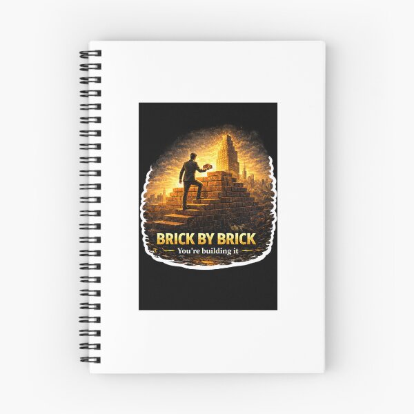 Item preview, Brick By Brick – You’re Building It | Consistency & Success Motivational Sticker designed and sold by Wander Pop Studio.