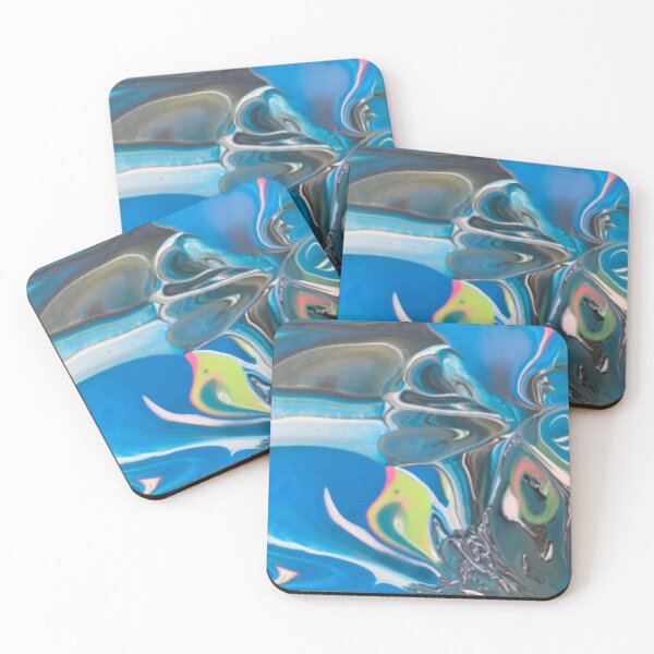 Item preview, Electric Blue Fluid Art Design designed and sold by LunarLionGroup.