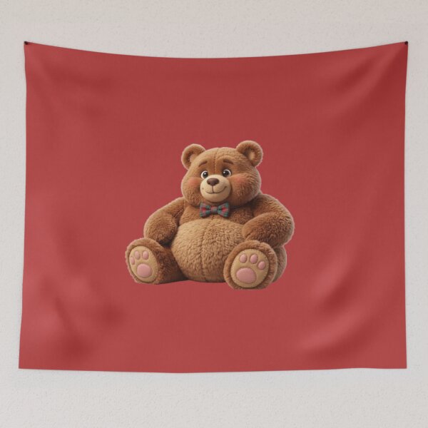 Item preview, Cute Teddy Bear Sitting Soft Plush Toy Illustration Cozy Comfort Art designed and sold by harmzk90.