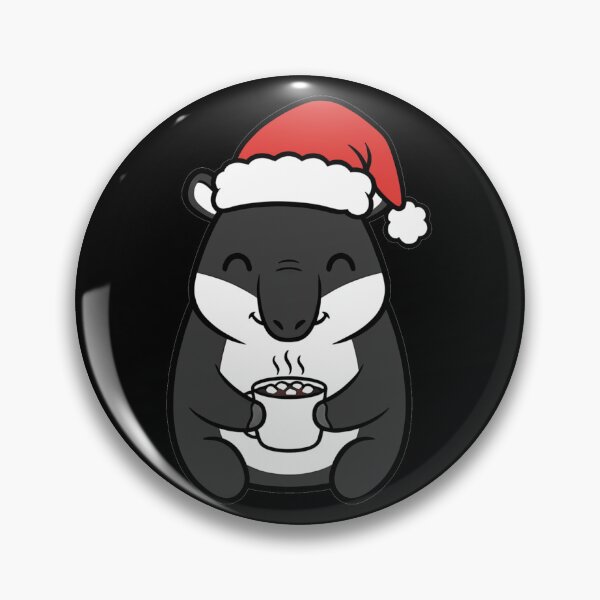 Item preview, Cute Christmas Tapir Santa Hat Hot Cocoa designed and sold by k3rstman1.