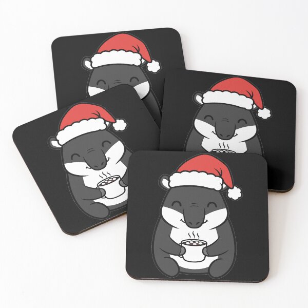 Item preview, Cute Christmas Tapir Santa Hat Hot Cocoa designed and sold by k3rstman1.