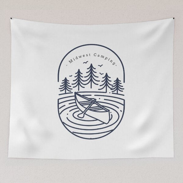 Item preview, Midwest Camping, Camping and Fishing designed and sold by HoppingCreation.