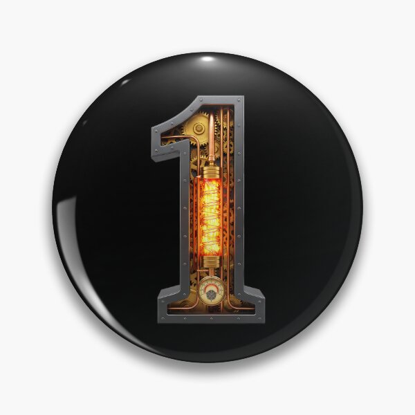 Item preview, Steampunk One Prime - Industrial Gear Digit Monolith designed and sold by The Visual Syllabus.