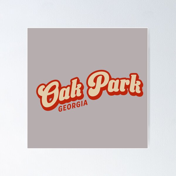 Item preview, Oak Park Georgia Retro Script Typography designed and sold by American Travels.