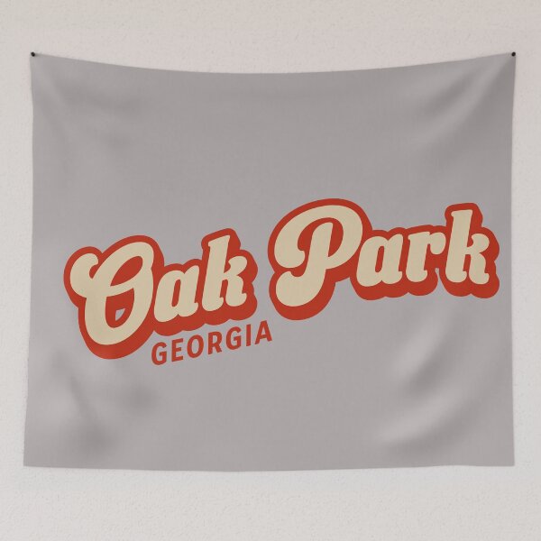 Item preview, Oak Park Georgia Retro Script Typography designed and sold by American Travels.