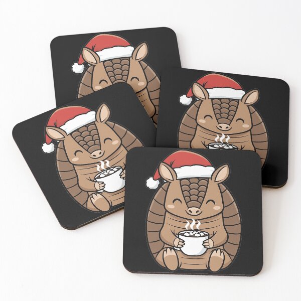 Item preview, Cute Christmas Armadillo Drinking Hot Cocoa designed and sold by k3rstman1.