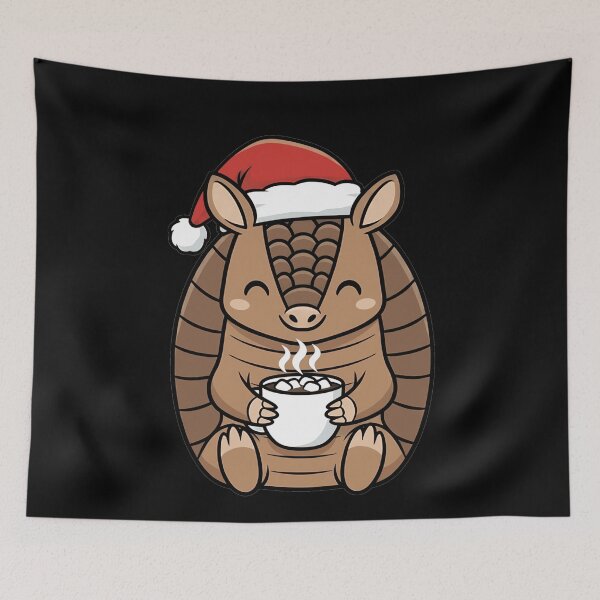 Item preview, Cute Christmas Armadillo Drinking Hot Cocoa designed and sold by k3rstman1.