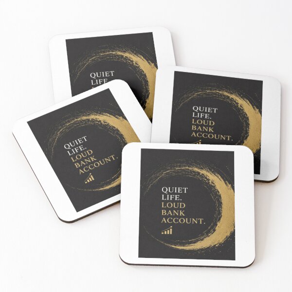 Item preview, Copy of Copy of Quiet Life Loud Bank Account Minimalist Design designed and sold by Kupeliemre.