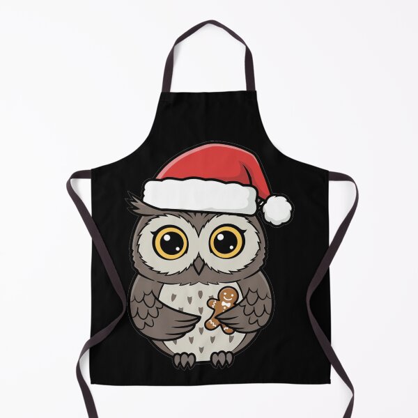 Item preview, Cute Christmas Owl Santa Hat Gingerbread Man designed and sold by k3rstman1.