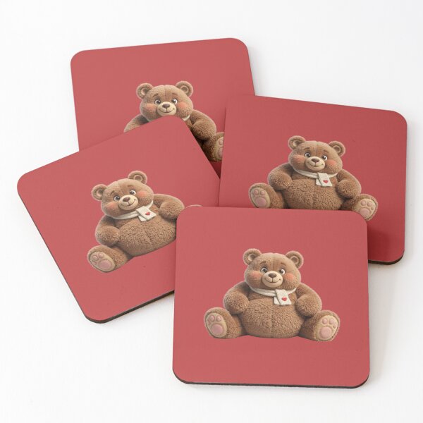 Item preview, Cute Teddy Bear Sitting Soft Plush Toy Illustration Cozy Comfort Art designed and sold by harmzk90.