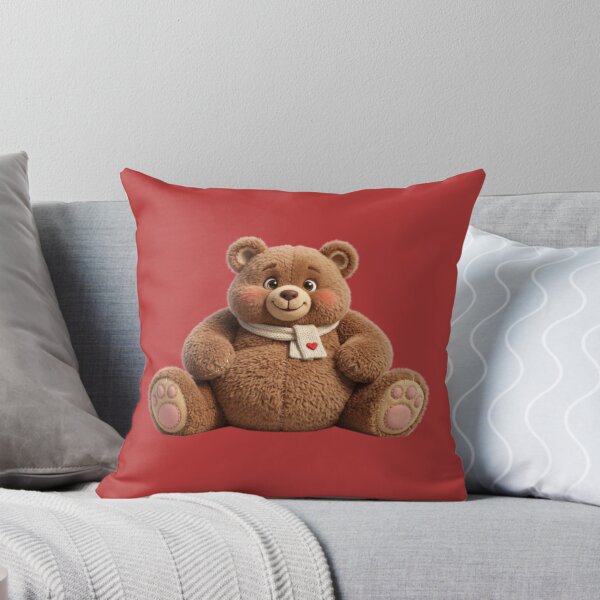 Item preview, Cute Teddy Bear Sitting Soft Plush Toy Illustration Cozy Comfort Art designed and sold by harmzk90.