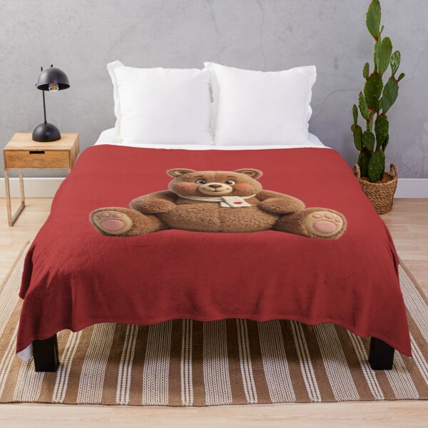 Item preview, Cute Teddy Bear Sitting Soft Plush Toy Illustration Cozy Comfort Art designed and sold by harmzk90.