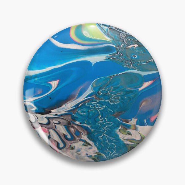 Item preview, Dynamic Ocean Blue Fluid Artwork designed and sold by LunarLionGroup.