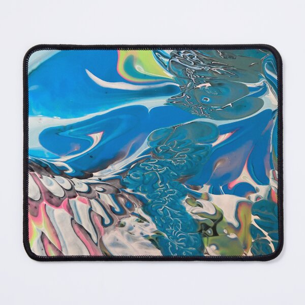 Item preview, Dynamic Ocean Blue Fluid Artwork designed and sold by LunarLionGroup.
