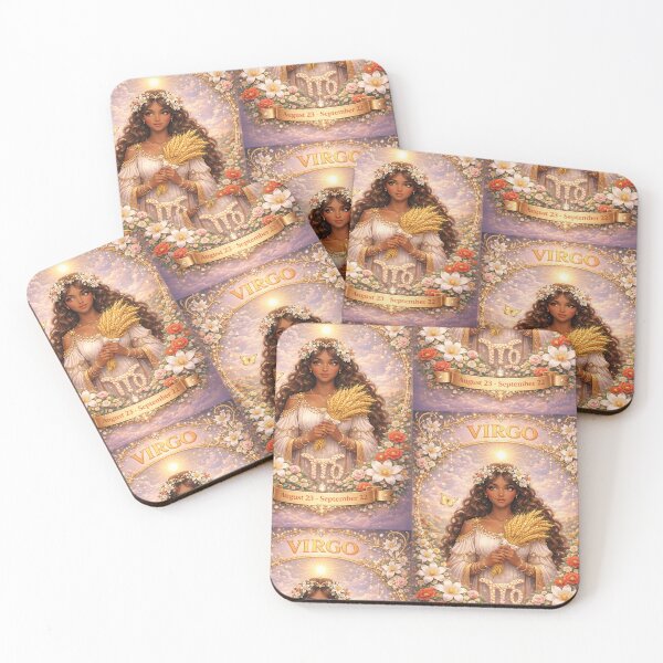 Item preview, Virgo Zodiac Art – Celestial Maiden Astrology Aesthetic – Soft Floral Virgo Season August September Birthday Gift designed and sold by Bonitivity Zodiacs.