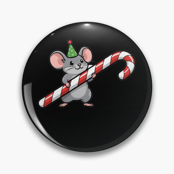 Item preview, Cute Christmas Mouse with Candy Cane designed and sold by k3rstman1.
