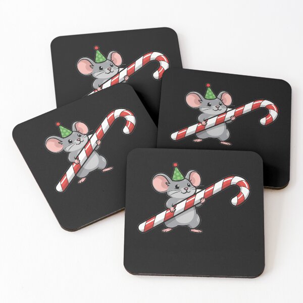 Item preview, Cute Christmas Mouse with Candy Cane designed and sold by k3rstman1.