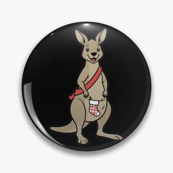 Item preview, Cute Christmas Kangaroo with Holiday Stocking designed and sold by k3rstman1.