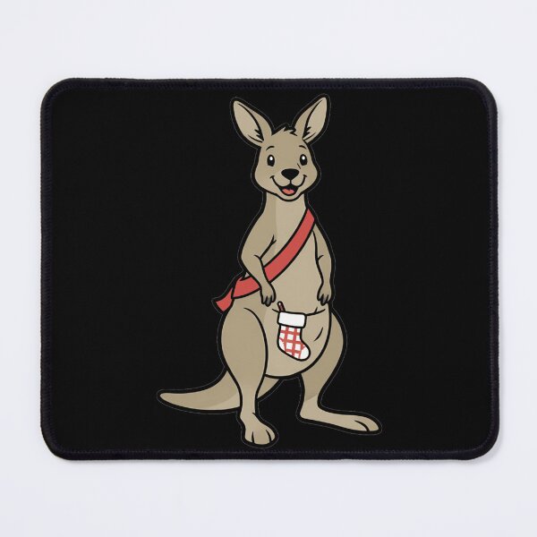 Item preview, Cute Christmas Kangaroo with Holiday Stocking designed and sold by k3rstman1.
